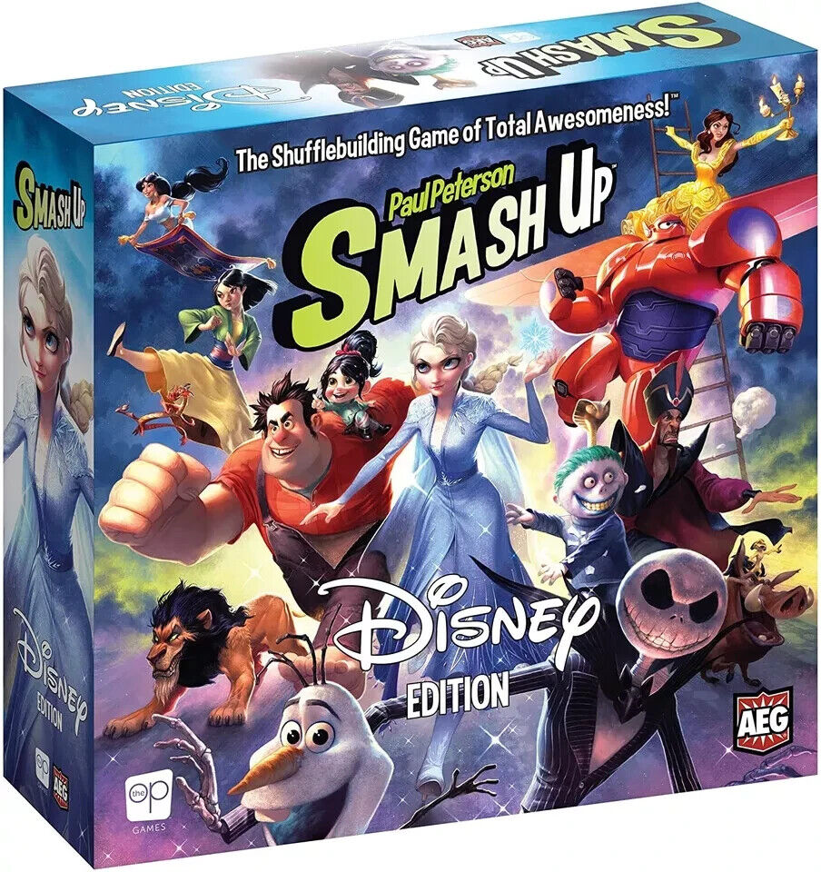 Smash Up Disney Edition Deck Building Card Board Game Paul Peterson
