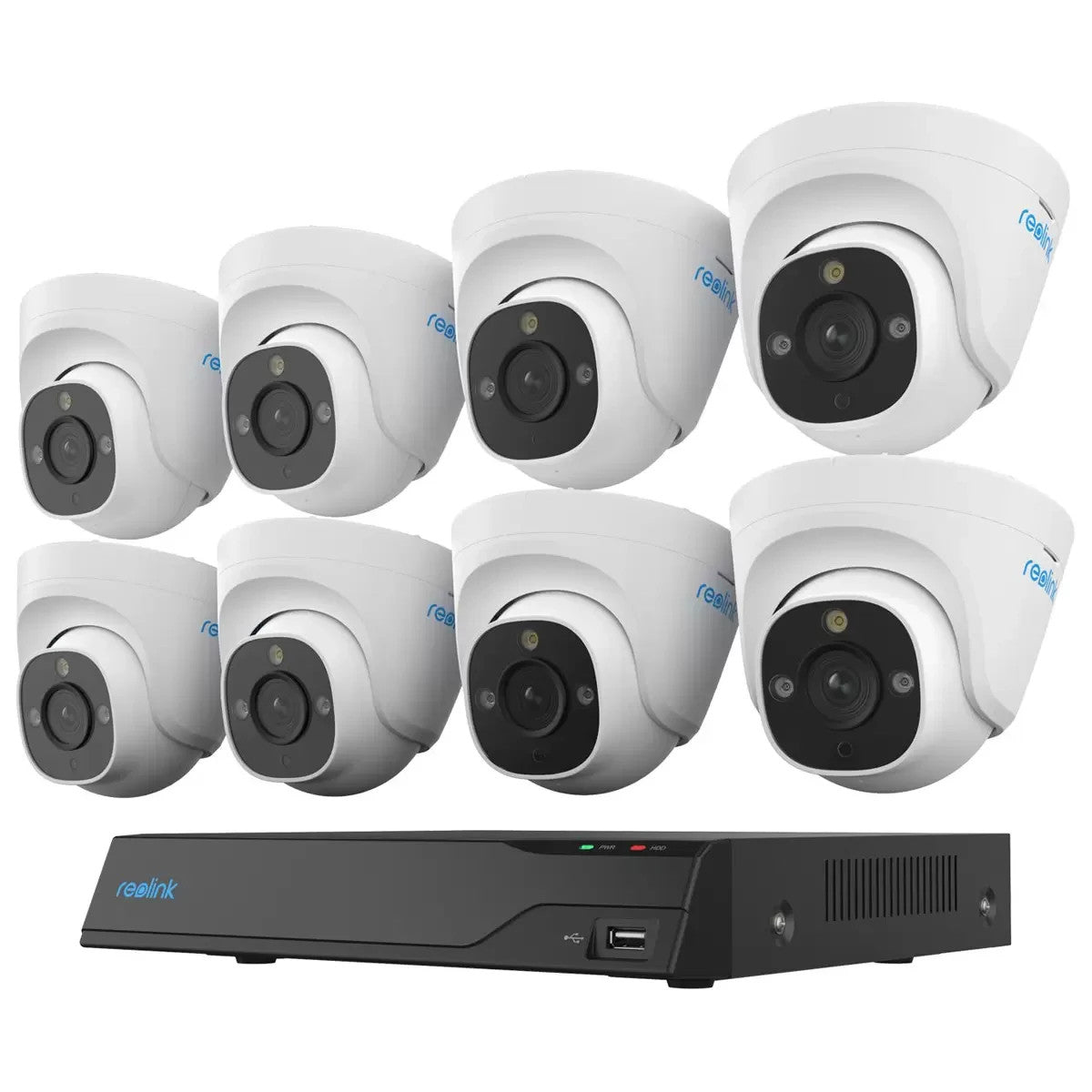 Reolink 4K Professional NVR With 8 x P334 Dome Security Cameras System