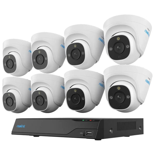 Reolink 4K Professional NVR With 8 x P334 Dome Security Cameras System