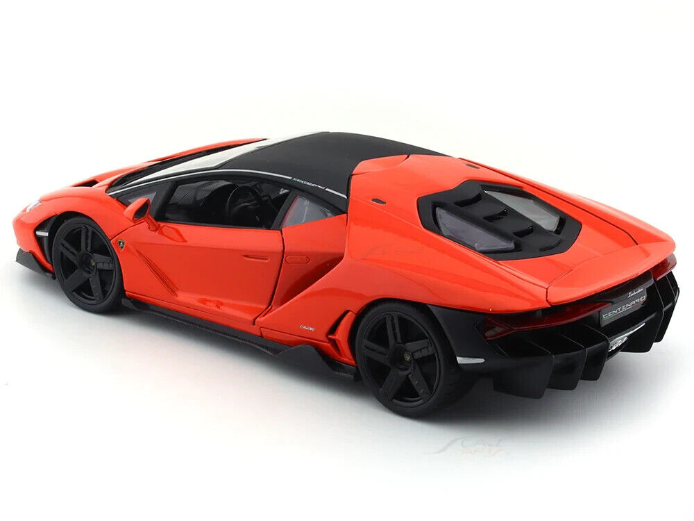 Maisto Lamborghini Centenario Die Cast Car Model 1:18 Scale Kids Red Orange Gift