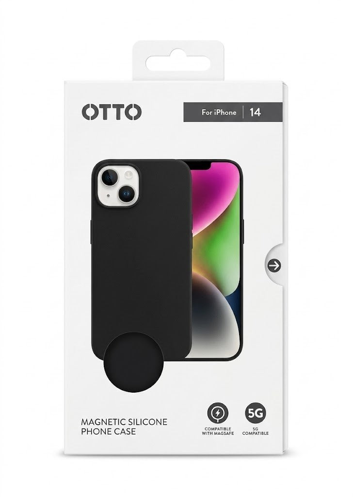 OTTO MAGSAFE Compatible magnetic silicon phone case for Apple iPhone 14