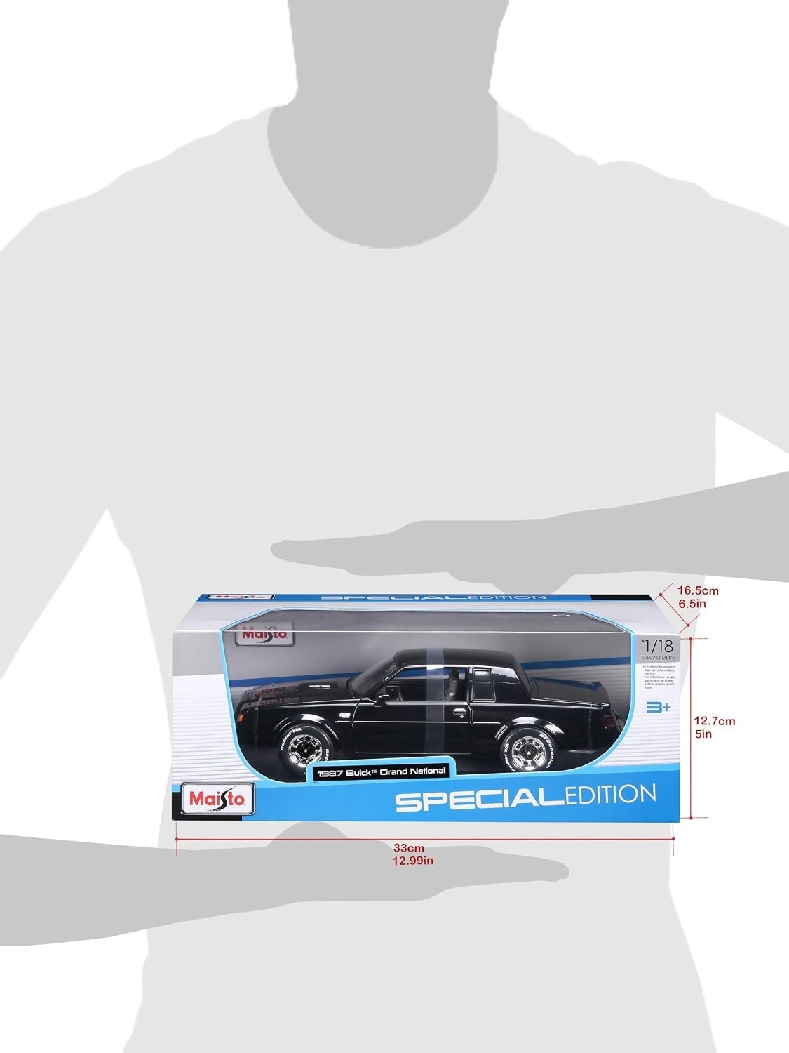 Maisto 1:18 Die Cast Cars Spiral Power Popper - Blue