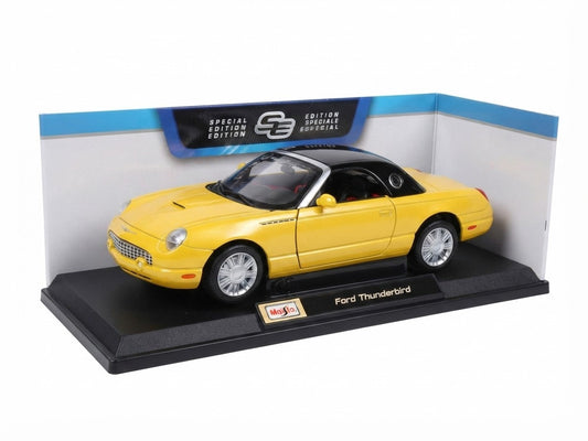 Maisto 1:18 2026 Special Edition Car – 2002 Ford Thunderbird (Yellow)