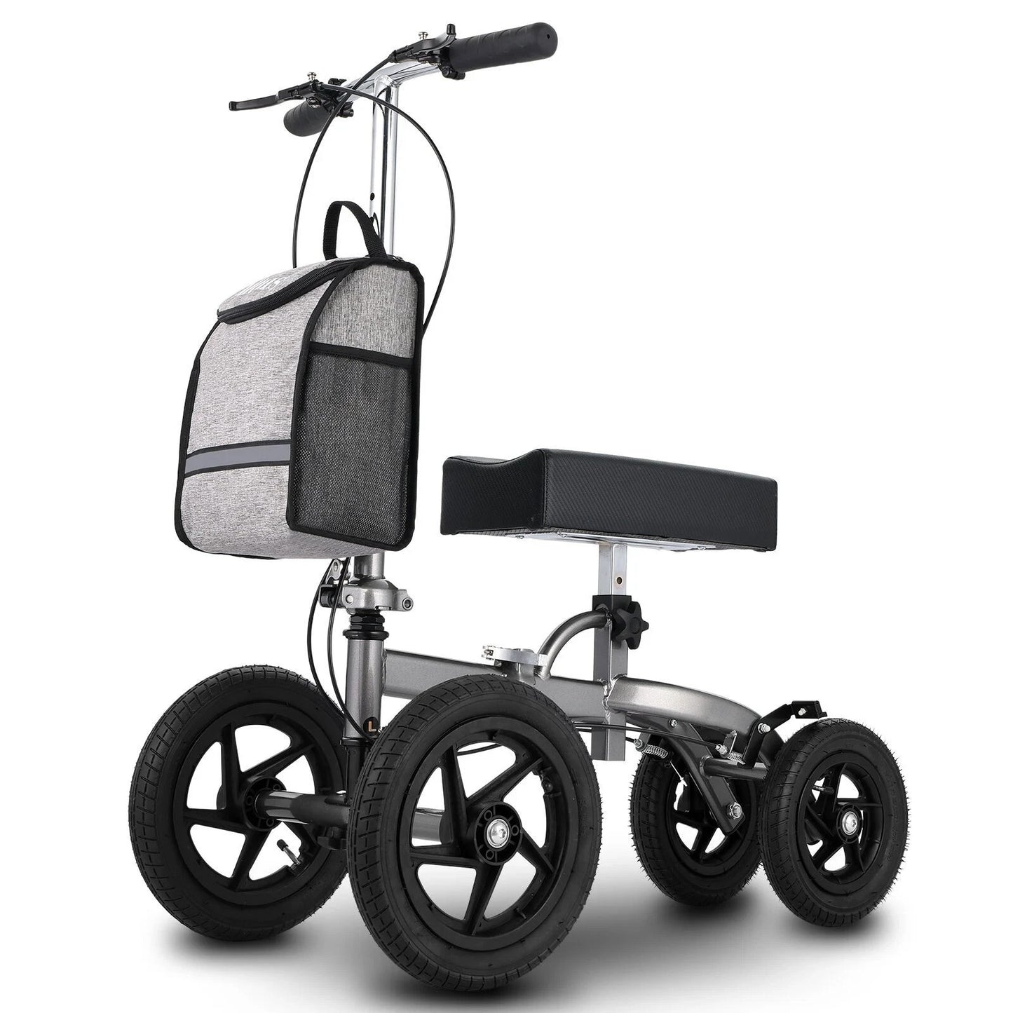 Altus Bariatric Knee Scooter Walker Foldable All-terrain 12 Inch Pneumatic Tires
