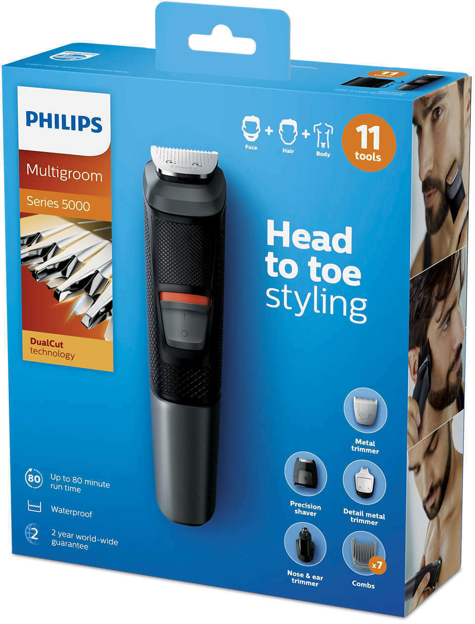 Philips MG5730 Multigroom Series 5000 11 in 1 Trimmer/Clippers Hair Grooming