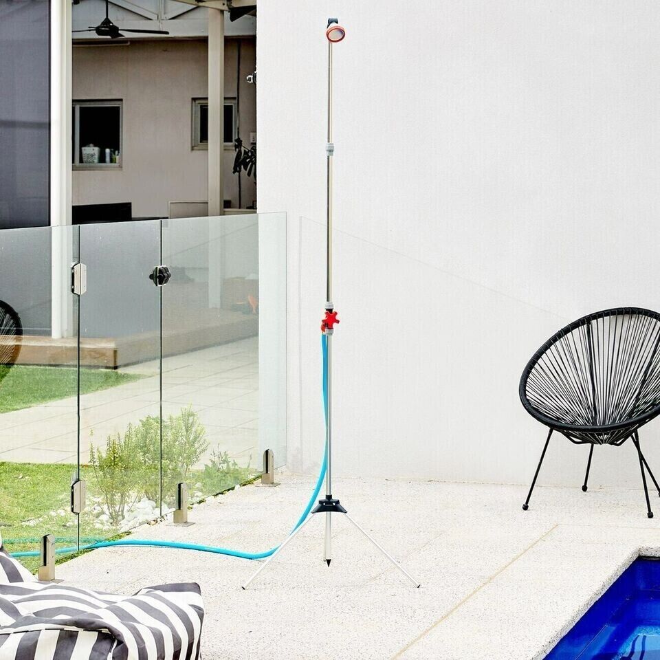 Pope Garden & Camping Shower on Tripod with Stakes