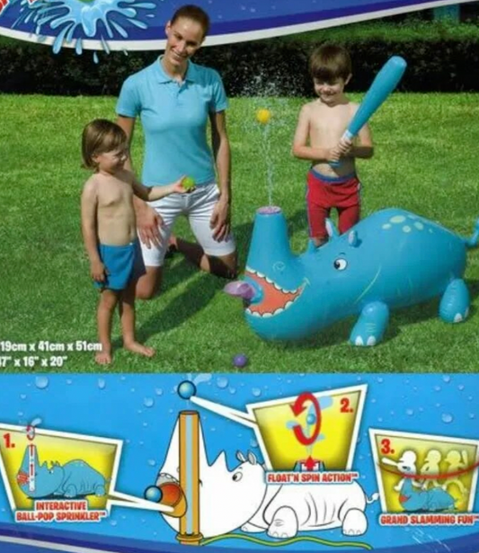 Bestway Inflatable Rhinoceros with ball 53046S Splash & Play Interactive