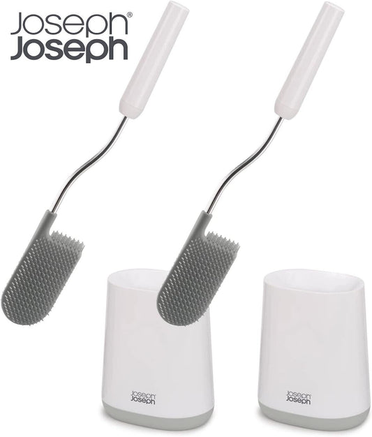 2x Joseph Joseph Flex Lite Advanced Toilet Brush Anti-Drip Anti-Clog