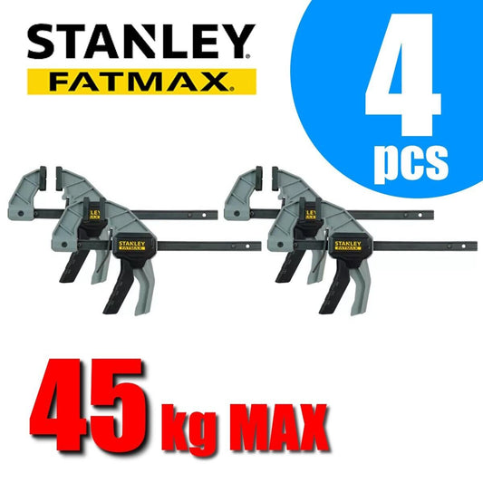 New Stanley Fatmax 4 Piece 150mm Clamp Set 45KG MAX Holding