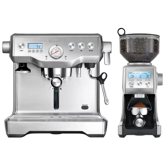Breville Dynamic Duo BEP920BSS Heating System with Smart Grinder Coffee Machine