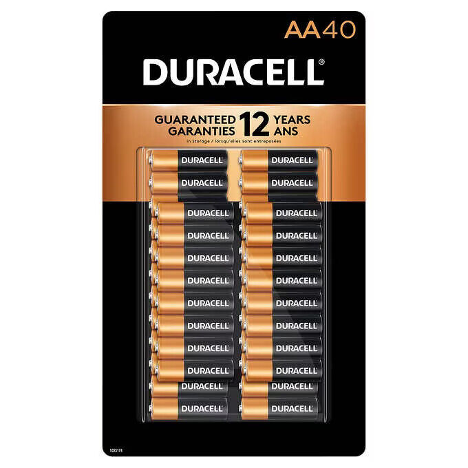 40/20 Pack Duracell CopperTop Longest Lasting Alkaline Batteries AA/AAA/C/D/9V