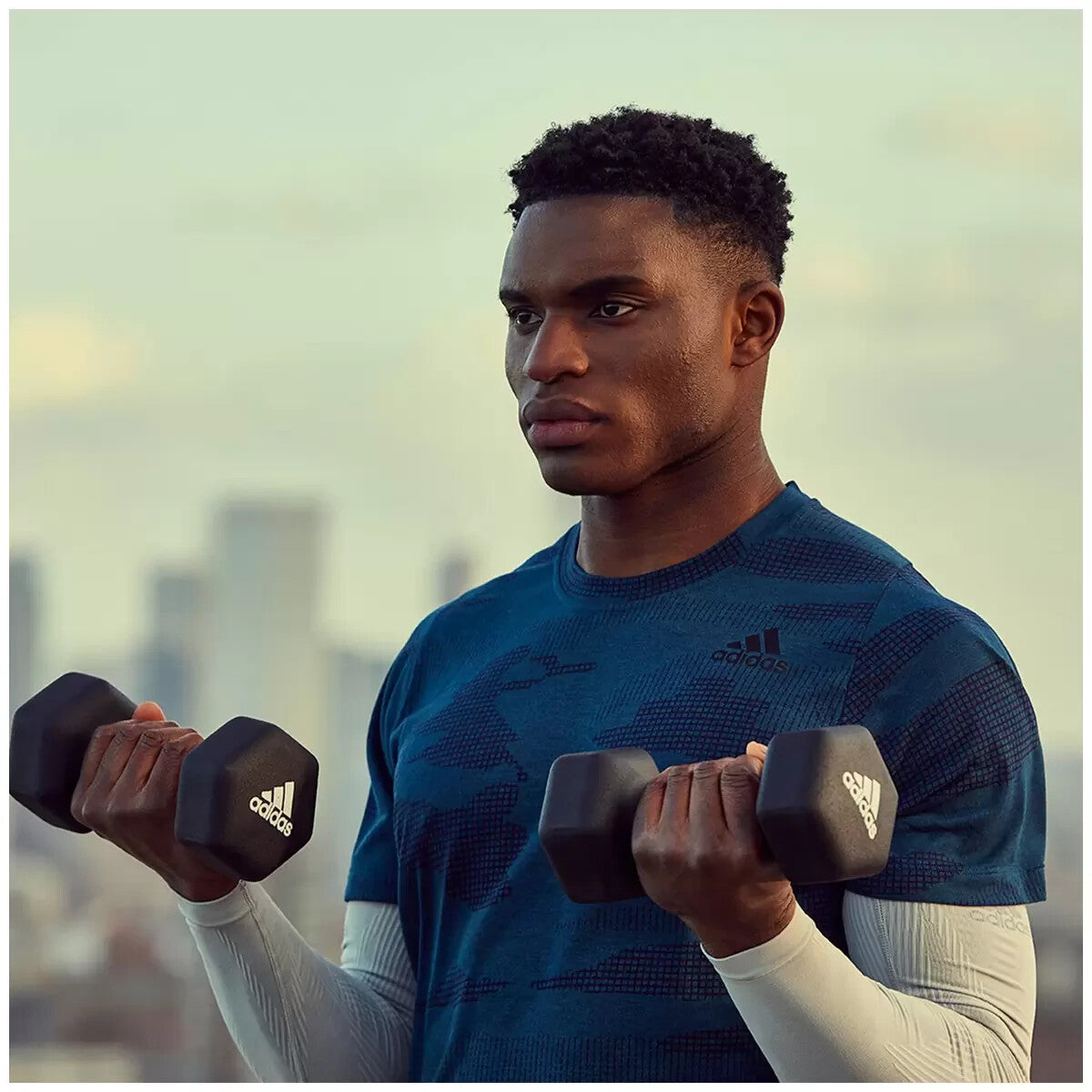 Adidas Dumbbells Weights Set Fitness Gym Workout Pair Of 1Kg ,2Kg, 3Kg, 4Kg, 5Kg