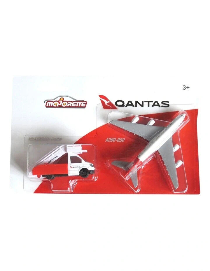 Majorette Qantas Series Qantas Plane and Vehicle Assorted