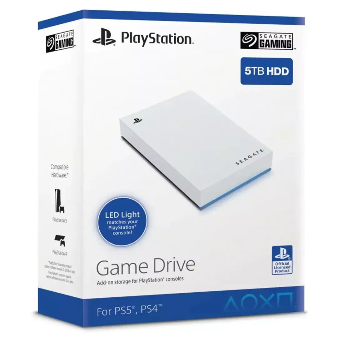 Seagate Game Drive 5TB For PS4/PS5 Portable USB 3.0 Hard Drive LED STLV5000100