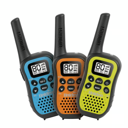 Uniden UH45-3 80 Channel UHF CB Handheld Radio Triple Colour Pack Brand New