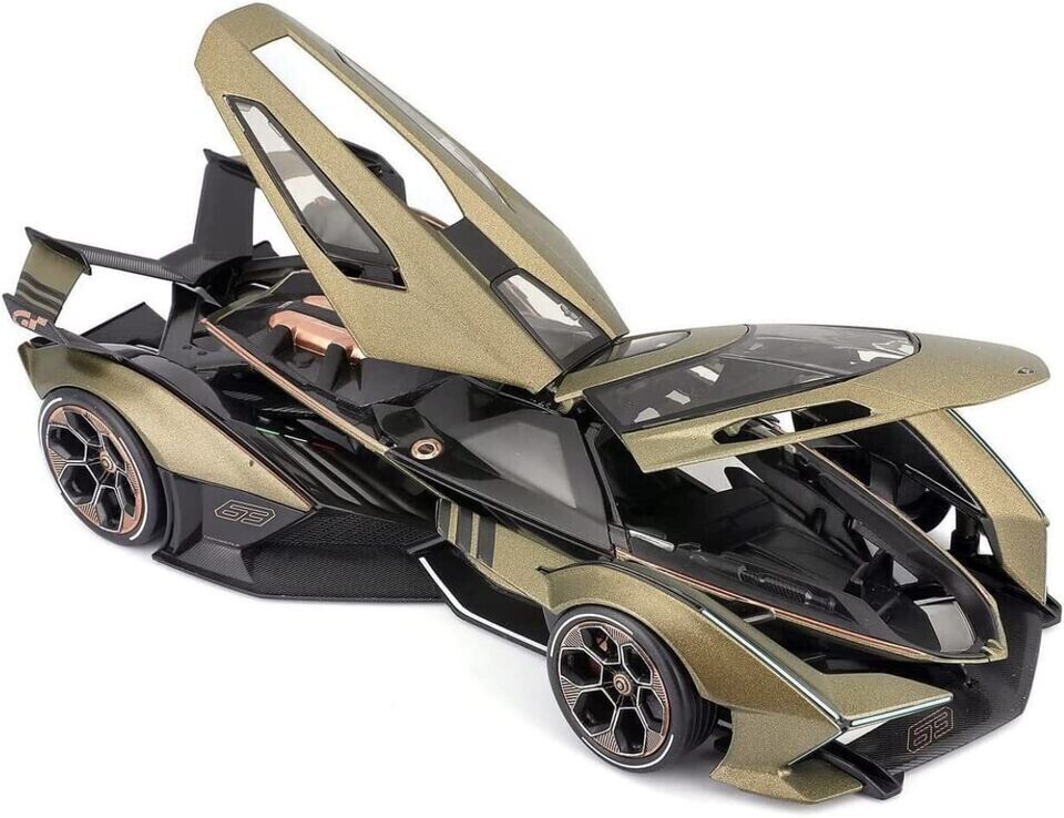 Maisto 1:18 Lamborghini V12 Vision Gran Turismo Diecast Model Racing Car Green 