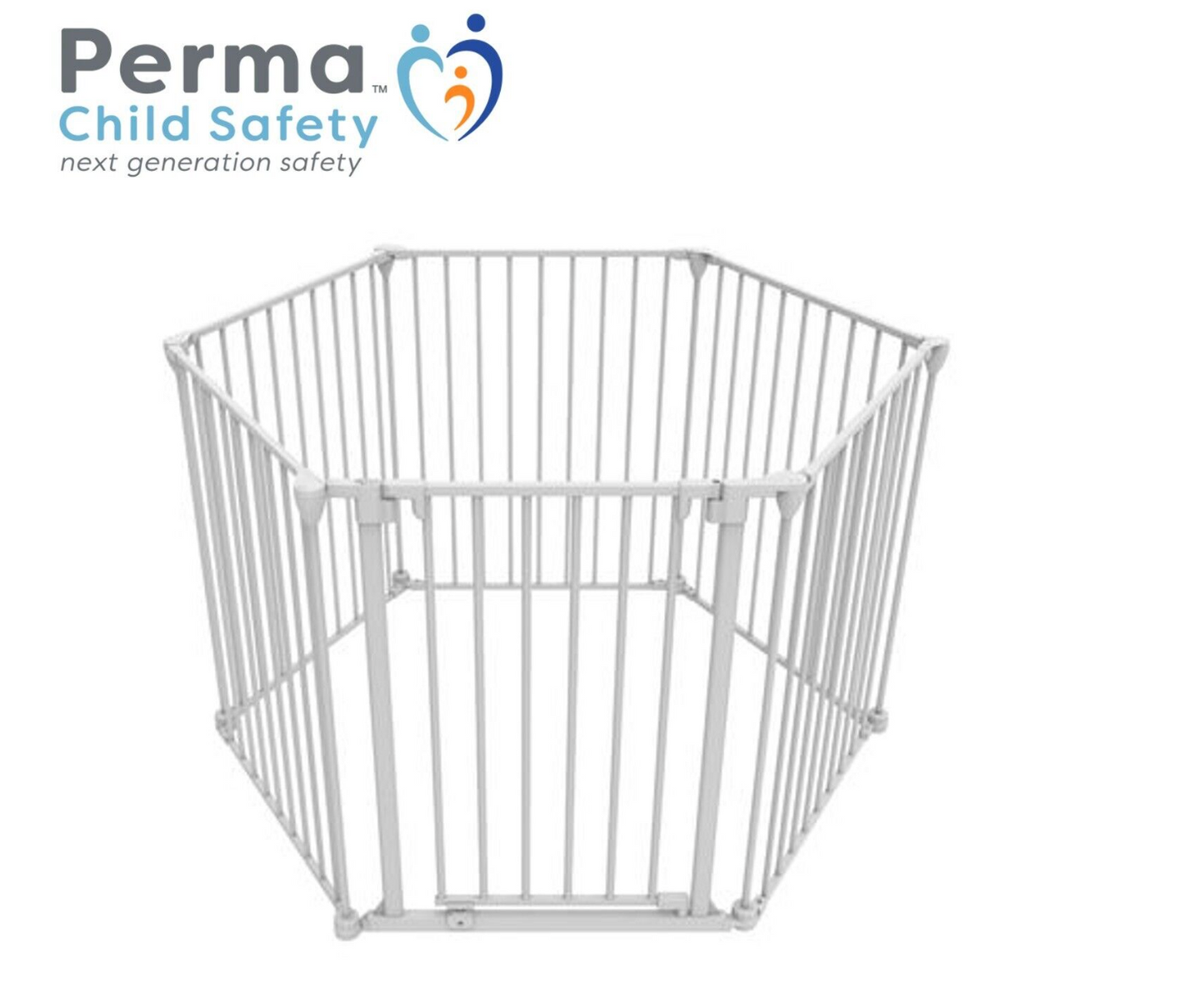 Perma Child Playpen Safety 3 in 1 Barrier Gate 73cm-370cm White