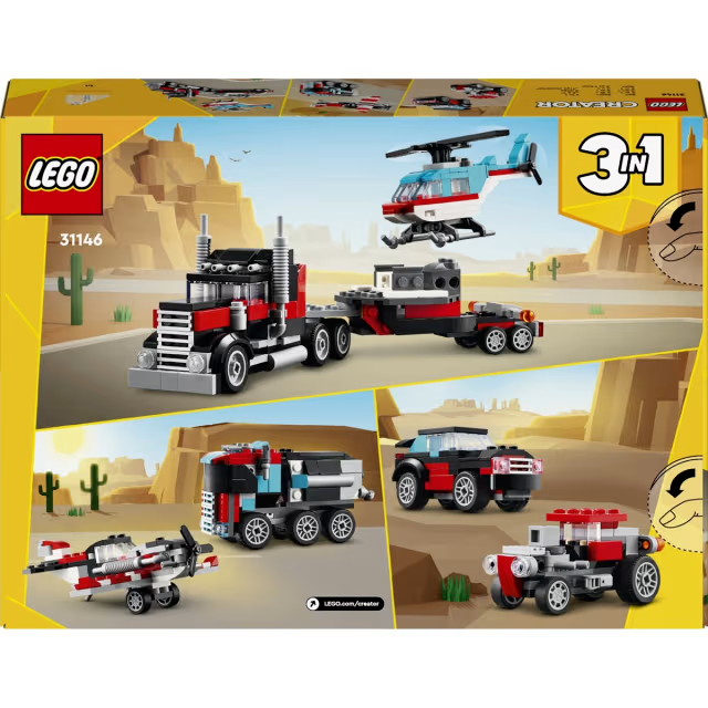 LEGO Creator Flatbed Truck with Helicopter 31146