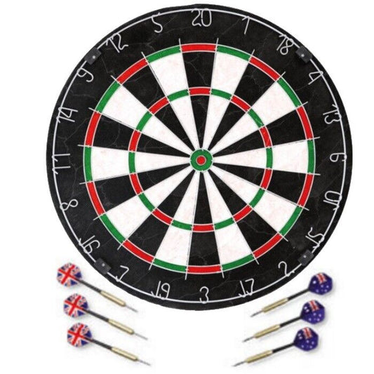 NEW 2022 Deluxe Dart Board Professional Level Set of Australian UK Flag  Darts