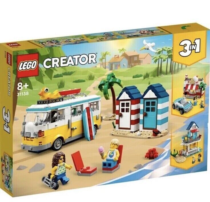 LEGO 31138 Creator Beach Camper Van Brand New In Box