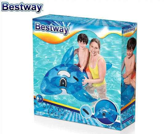Inflatable Whale Pool Toy Ride On Float Water Play Ride On Swimming Pool Rider