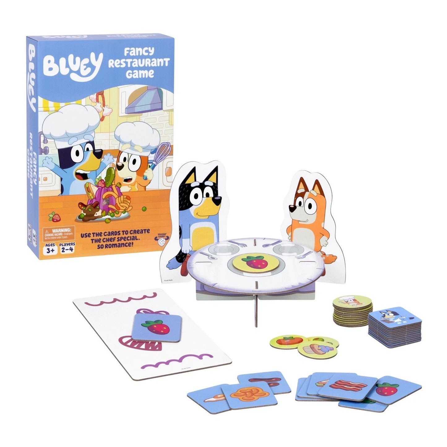 Bluey Fancy Restaurant Game NEW for Kids Family Bingo