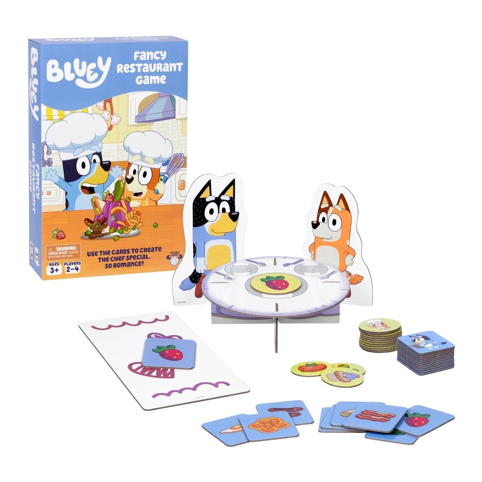 Bluey Fancy Restaurant Game NEW for Kids Family Bingo