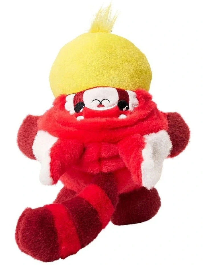 Fuzzy Wuzzy Buttercup Soft Duck in BIG Red Panda Sensory Teddy