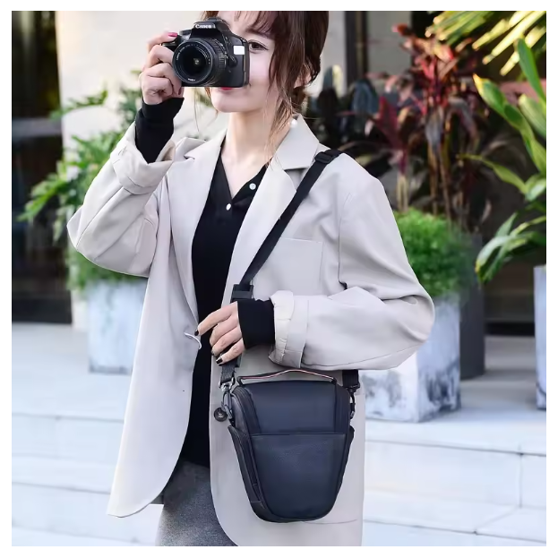 DSLR SLR Camera Bag Shoulder Case Waterproof For Canon EOS Nikon Sony Panasonic