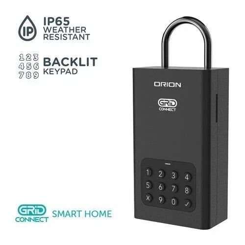 Orion Smart Bluetooth Key Safe Wall or Shackle Mount Water Resistant Lock Box