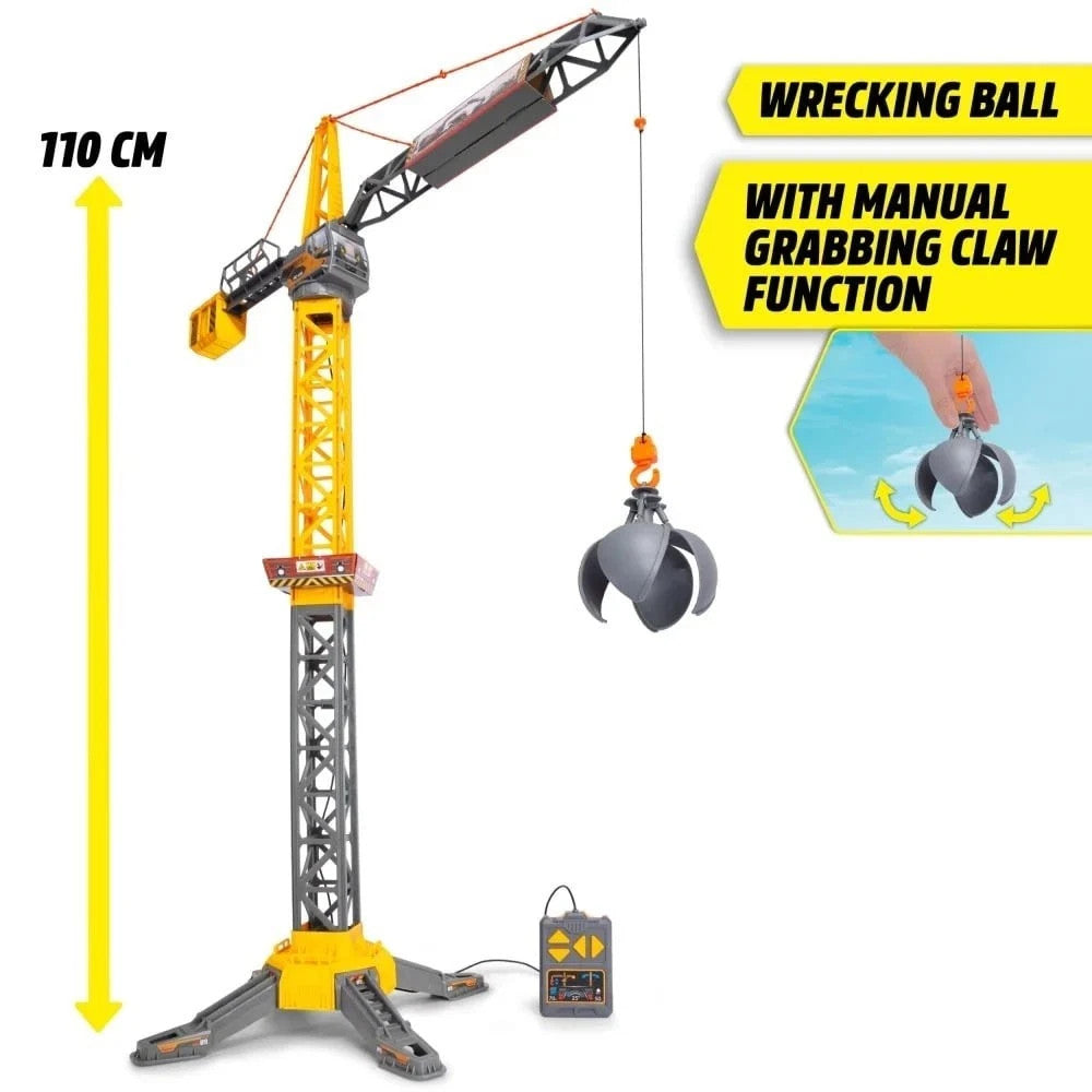 Dickie Toys Might Crane 110cm Wired Remote Controlled Crane NEW