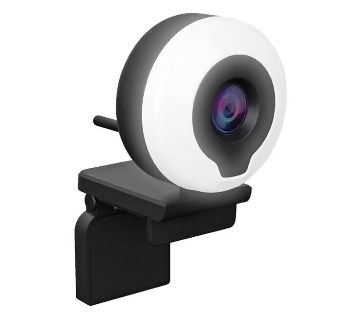 Sphere 1080P HD 2MP Shutter Webcam with Microphone Light Mounting Clip PC Mac