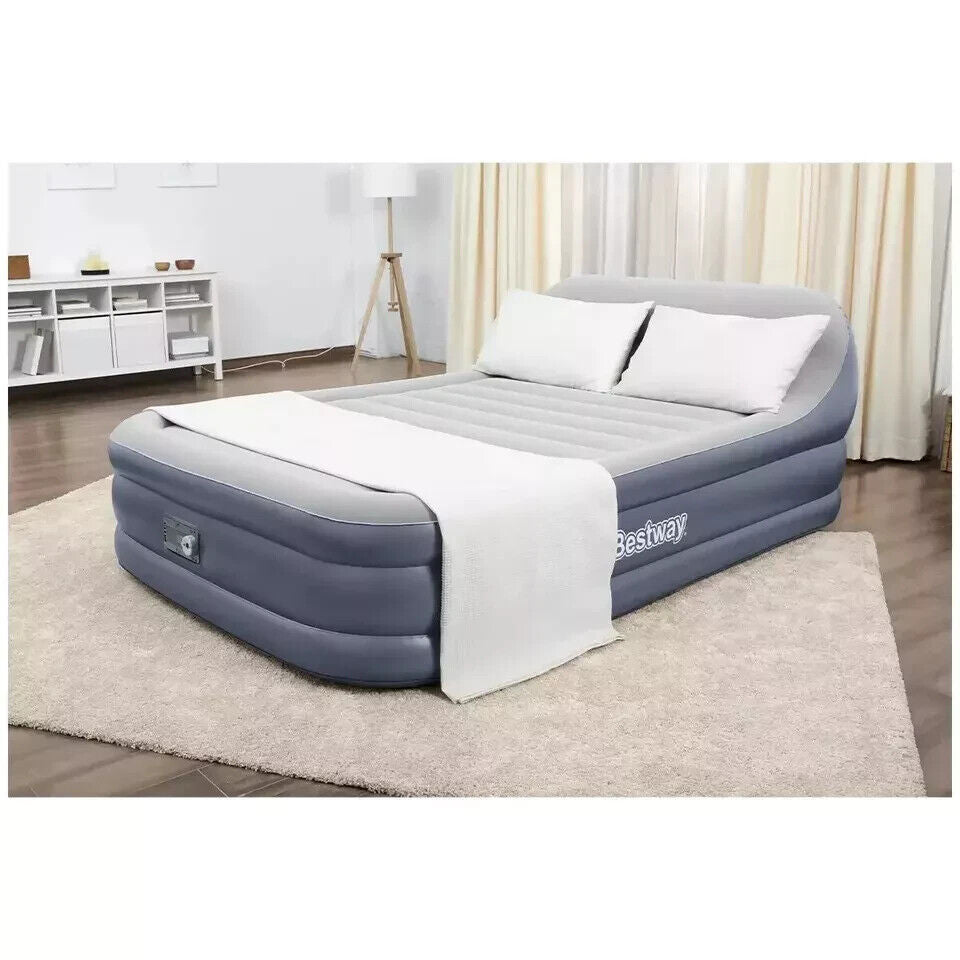 Bestway Tritech Queen Airbed With SleekFlow Headboard + Built In AC Pump
