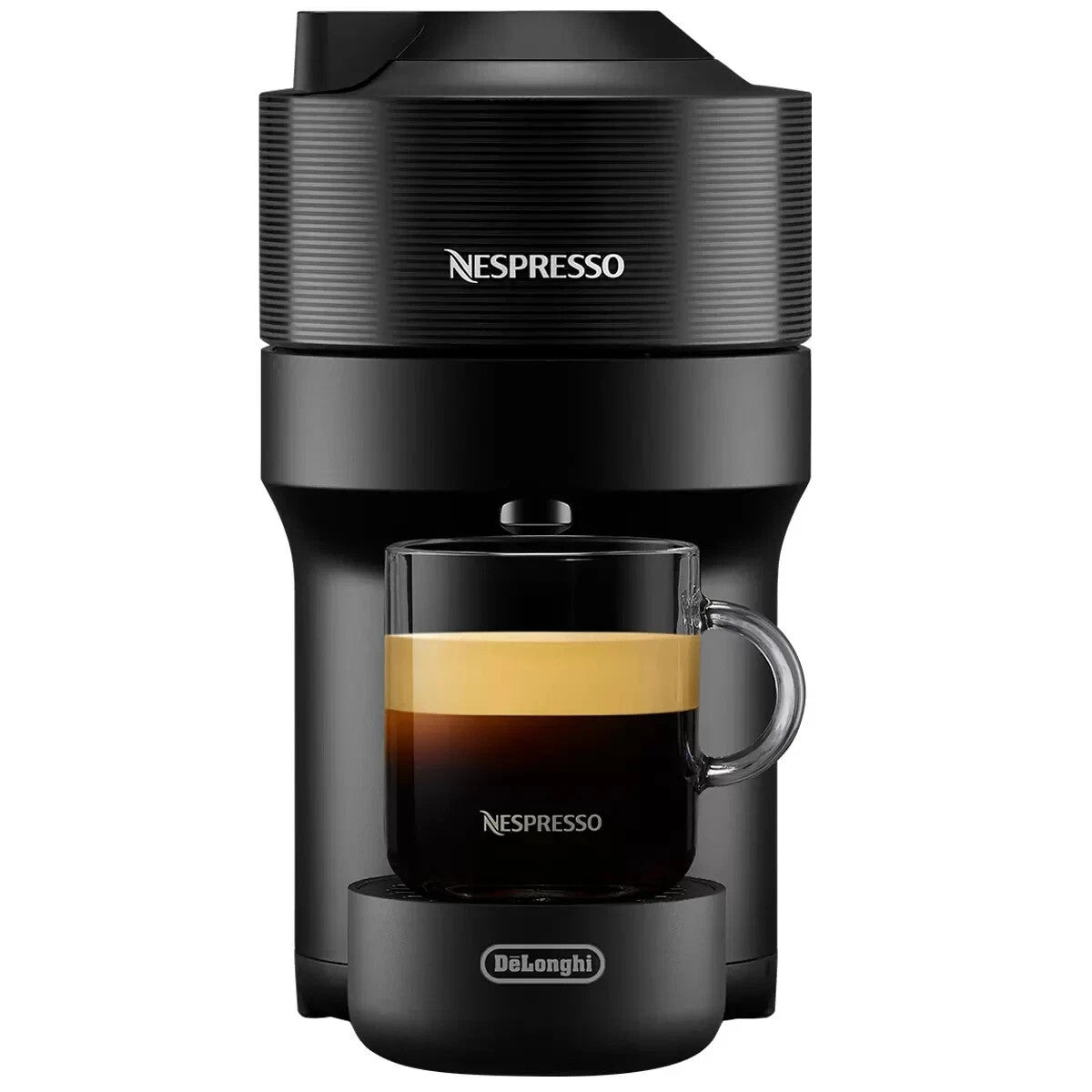 Nespresso De'Longhi Vertuo POP Coffee Maker Machine Black Compact POD System
