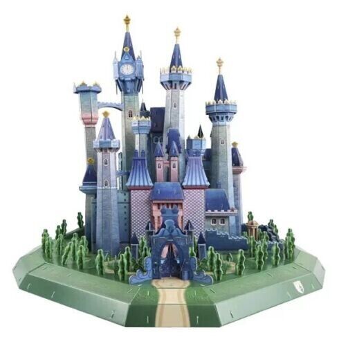 Liscensed Disney Cinderella Castle 4D Puzzles 509 Pcs Kid Gift Set Princess Girl