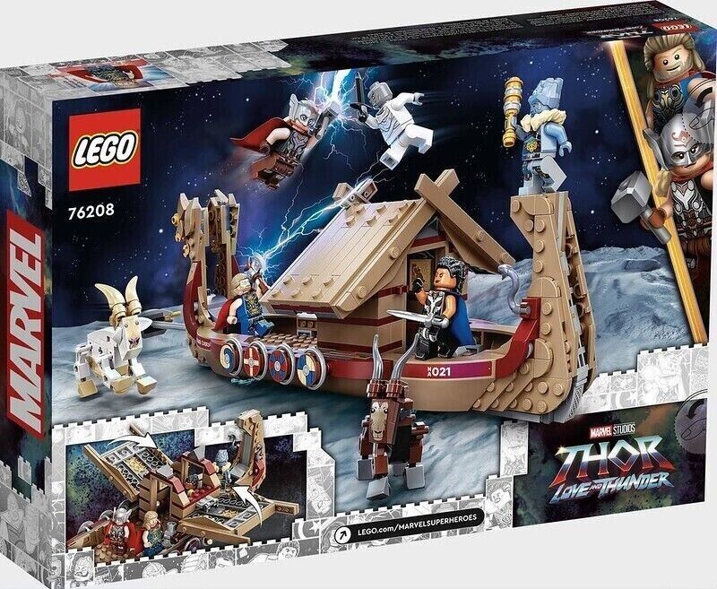 LEGO Marvel 76208 The Goat Boat Mighty Thor King Valkyrie Korg Gorr Love Thunder