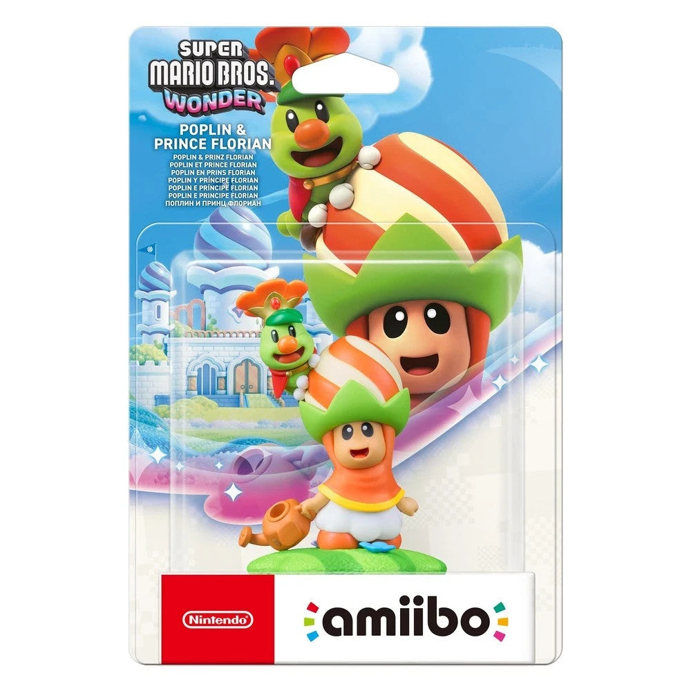 Nintendo Poplin and Prince Florian amiibo (Super Mario Bros. Wonder) NEW