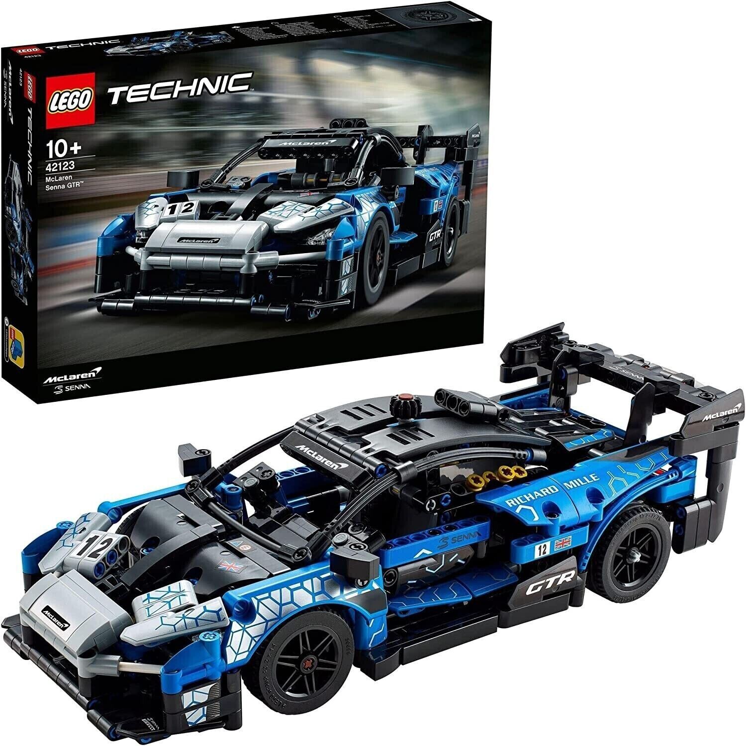 LEGO 42123 Technic McLaren Senna GTR Racing Sports Car, Vehicle Cons Brand new