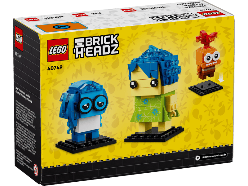 LEGO 40749 BrickHeadz Inside Out 2 Sadness Joy Anxiety Disney Pixar New