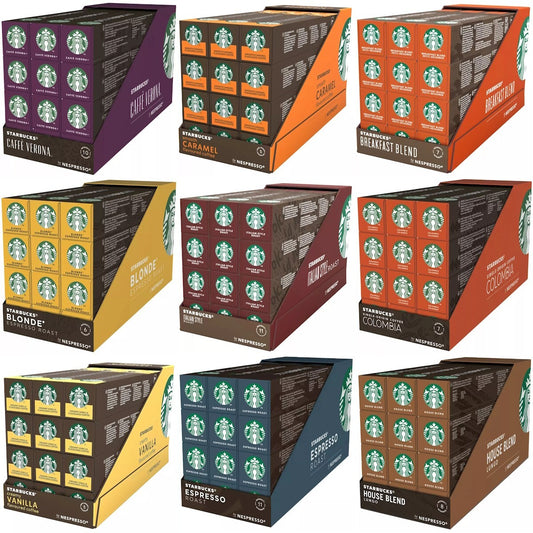 120x Starbucks Multipack Medium Roast Dark Expresso Coffee Pods Capsules