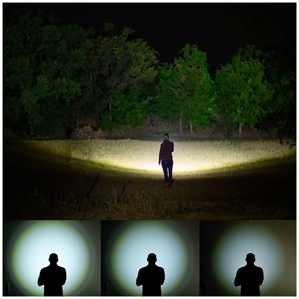 Infinity X1 Dual Power Flashlight 5000 Lumens Rechargeable AA Dual Power Torch