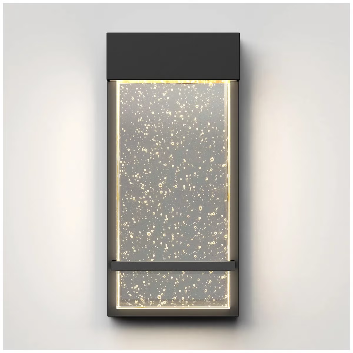 Artika Skyler Indoor-Outdoor Bubble Glass LED Wall Light OUT-SK-C6BL Black