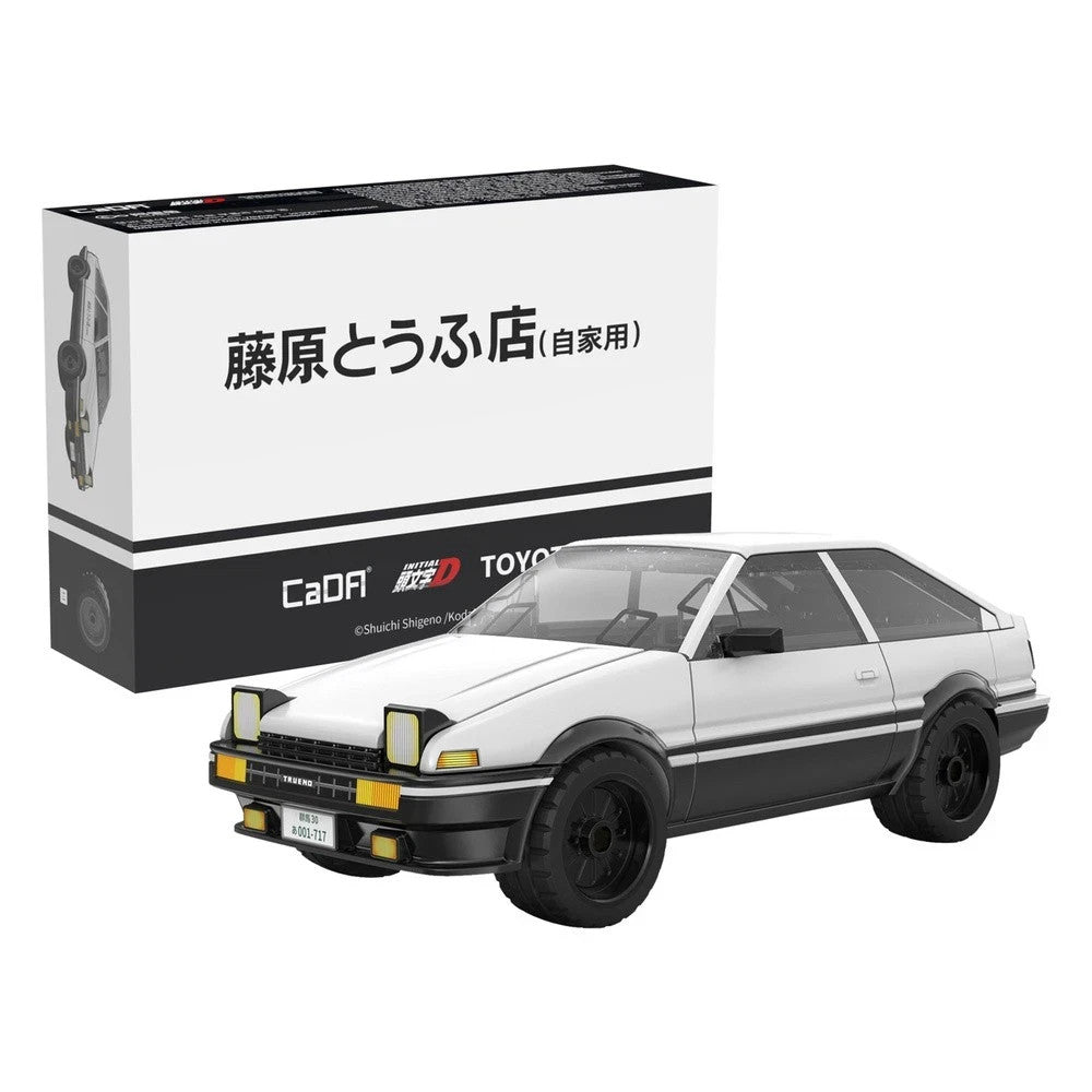 CaDA Initial D Toyota AE8 Trueno Brick Construction Kit Takumi Fujiwara Age 8+