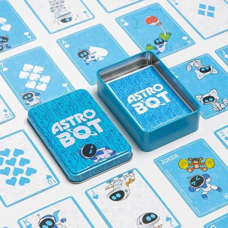 PlayStation Official Licensed Astro Bot Playing Cards Poker + Metal Tin Paladone