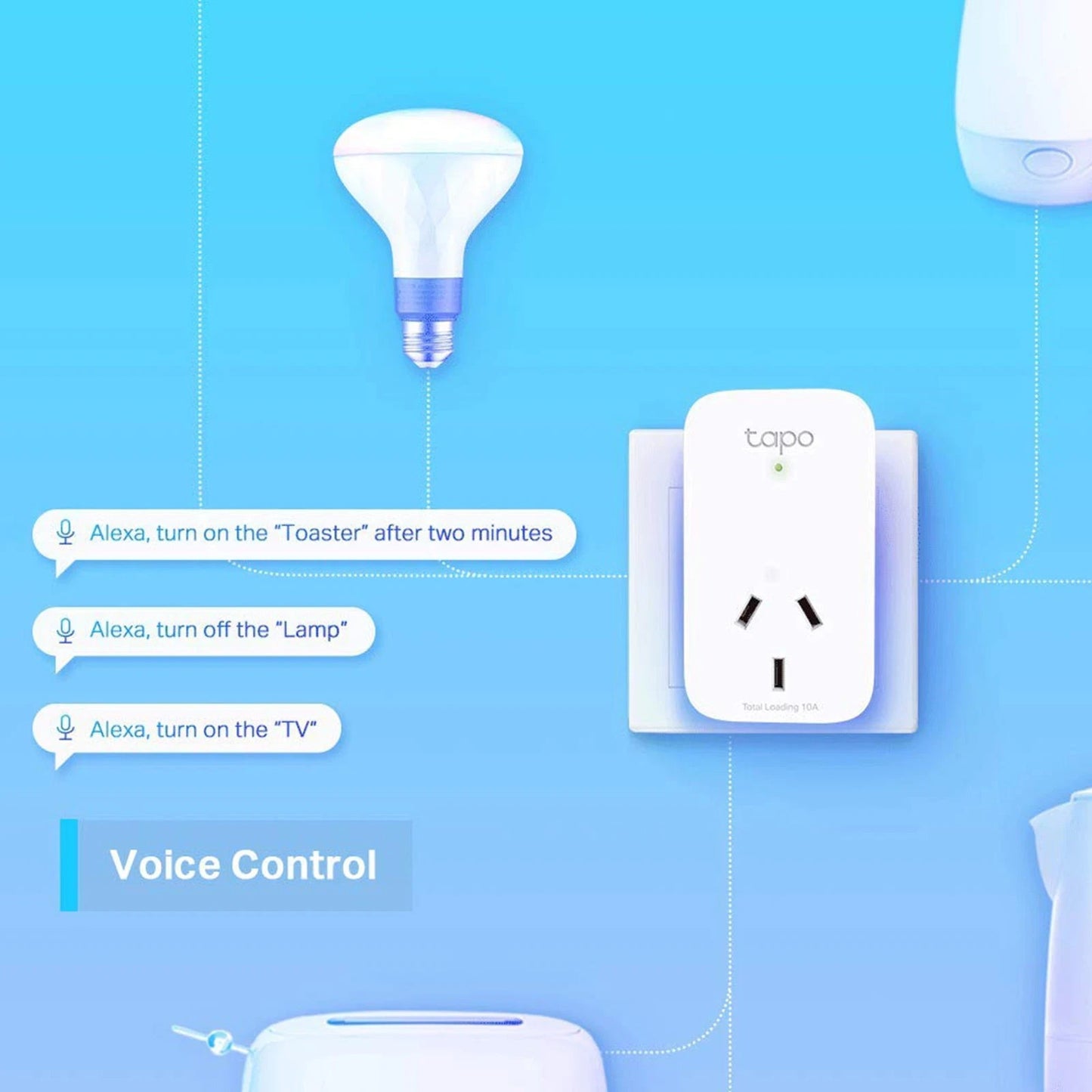 TP-Link Smart Power Tapo P100 V2.2 Mini Smart Wi-Fi Socket TAPO-P100 AU Plug
