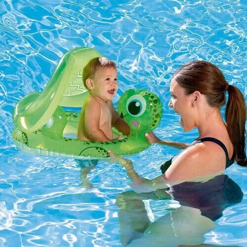 Bestway FLOATING TURTLE BABY CARE SEAT INFLATABLE POOL FLOAT 74X66cm 34094