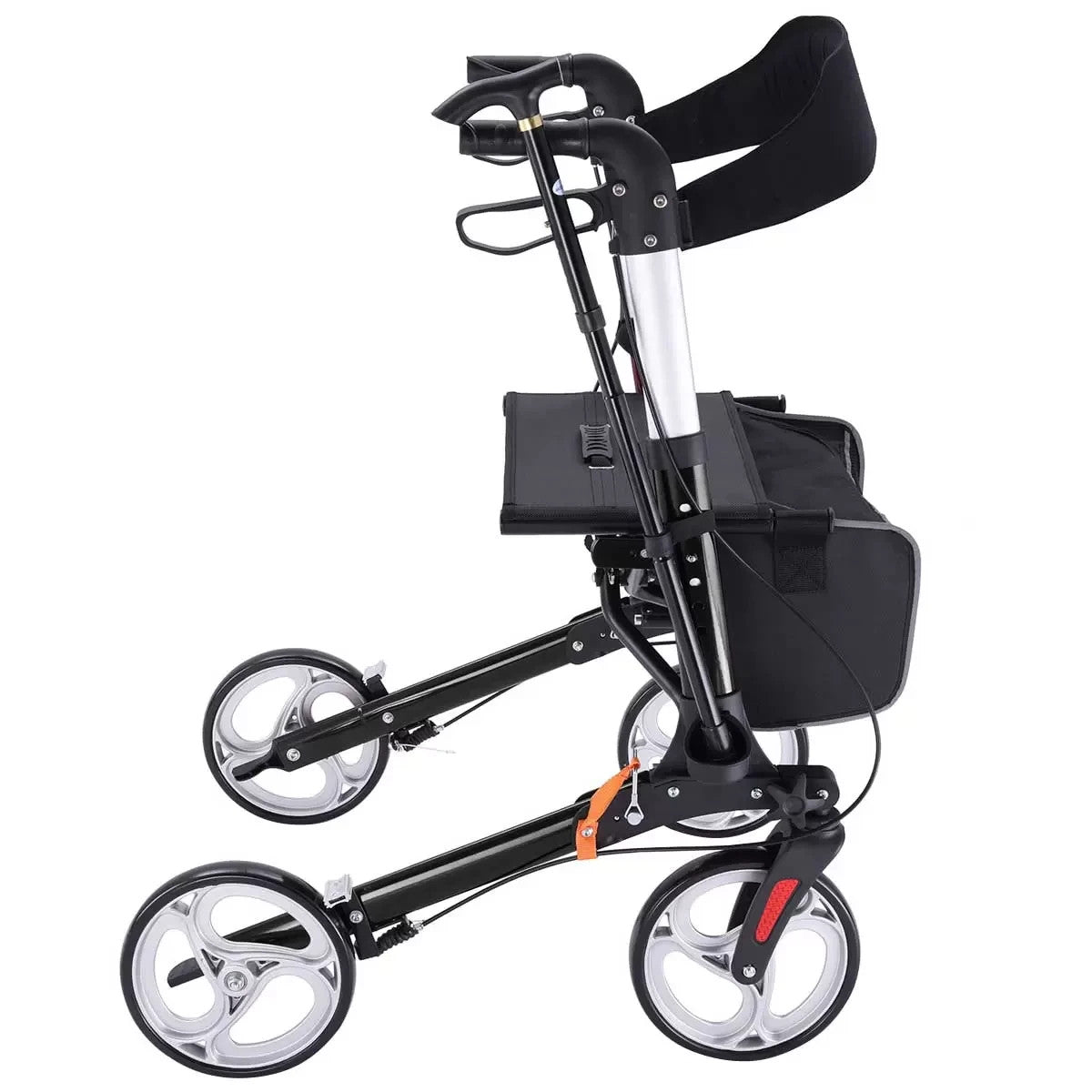 Altus Deluxe Euro Style Walker Rollator 10 Inch Wheel Black