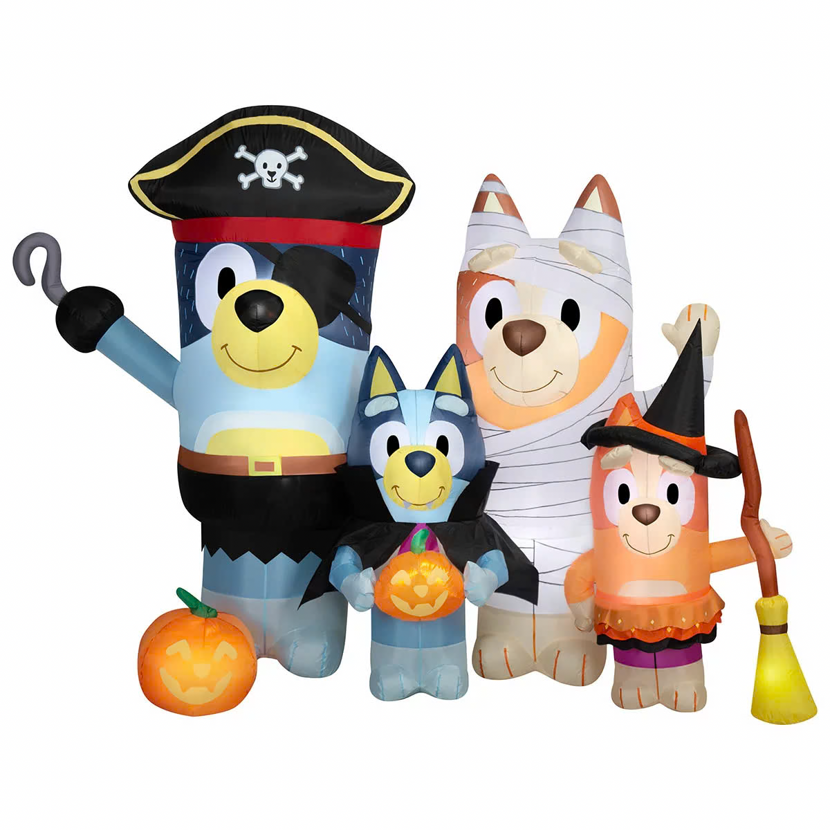 Gemmy Bluey Family Halloween Self-Inflatable 198cm LED Outdoor Yard Decoration