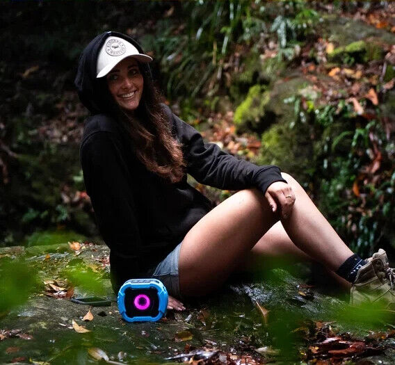 ECOXGEAR EcoRoam20+ Waterproof Floats RGB Colour Music Sync LED BluetoothSpeaker