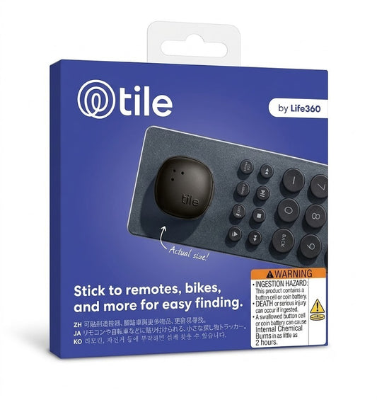 Life360 Tile Sticker Small Bluetooth Tracker, Remote Finder and Locator